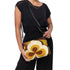 Kate McEnroe New York Retro 70s Mod Flower Power Crossbody Bag, Bold Orange & Brown Geometric Shoulder Bag, Mid Century Modern Fashion AccessoryHandbags9012215_16708