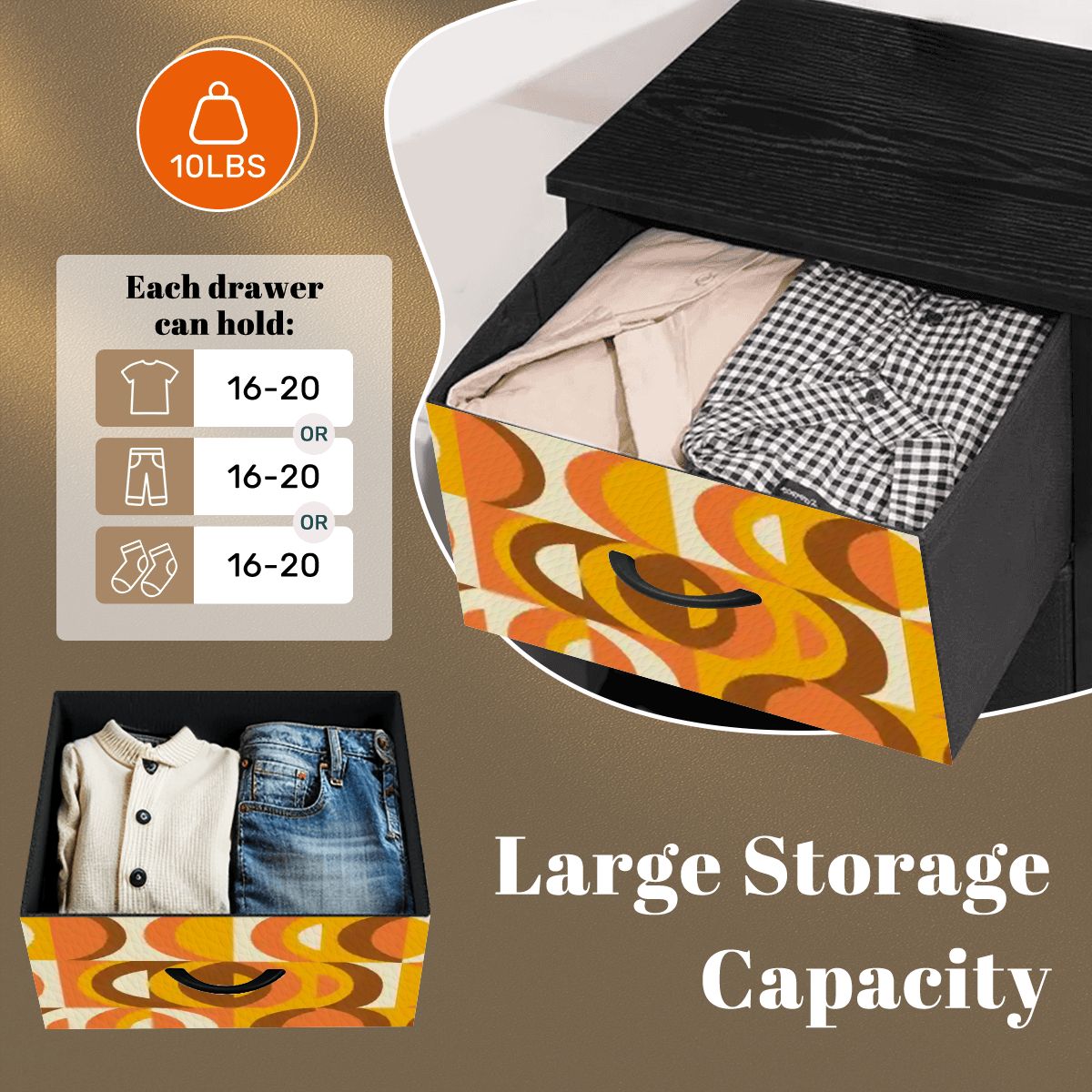 Kate McEnroe New York Retro 70s Orange Geometric MCM Orbs 4 DresserDressers27wHJ1U5VT