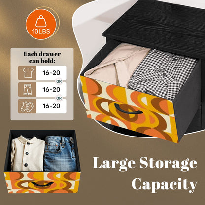 Kate McEnroe New York Retro 70s Orange Geometric MCM Orbs 4 DresserDressers27wHJ1U5VT