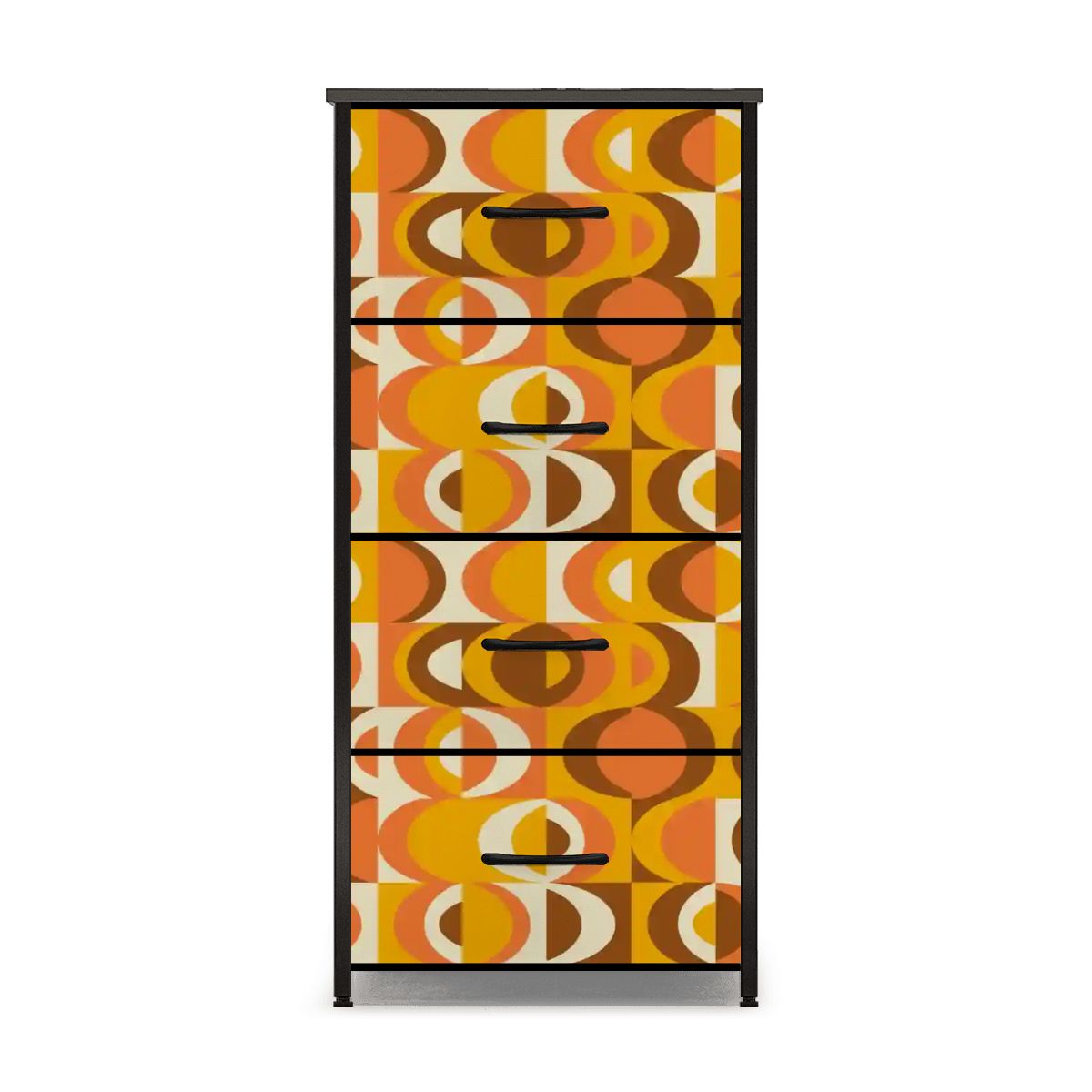 Kate McEnroe New York Retro 70s Orange Geometric MCM Orbs 4 DresserDressers27wHJ1U5VT