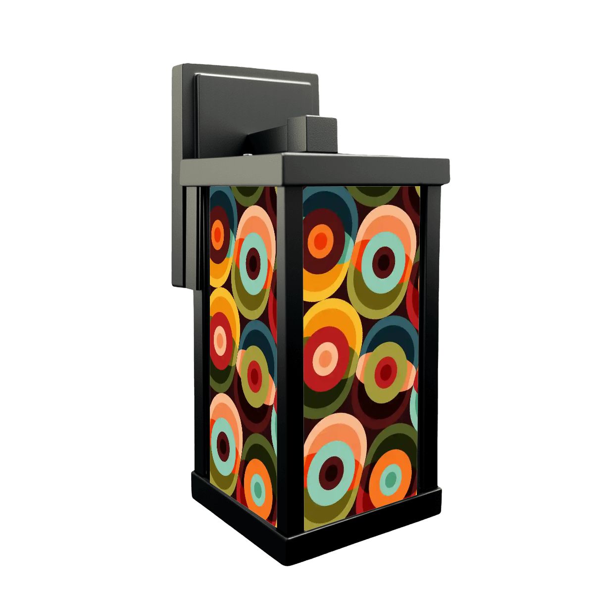 Kate McEnroe New York Retro 70s Psychedelic Orbs Wall Sconce, Mid Century Modern Indoor Outdoor LightOutdoor Wall Lightsp4mYJBtfii
