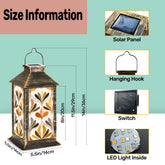 Kate McEnroe New York Retro 70s Solar Lantern, Mid Century Modern Outdoor LED Light, Groovy Fall Garden DecorSolar LanternssflYXGdZvn