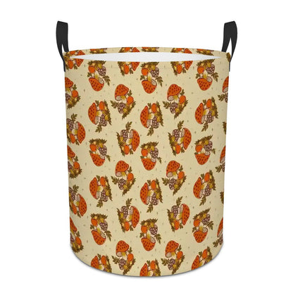 Kate McEnroe New York Retro 70s Woodland Merry Mushroom Laundry BasketLaundry Baskets48hOeU5xor