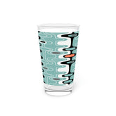 Kate McEnroe New York Retro Abstract Pint Glass, 16oz Mid Century Modern Beer Glass, Custom Pint Glass, MCM Beer Glassware Gifts, Party Drinkware, Cocktail GlassBeer Glasses15562439391015087633