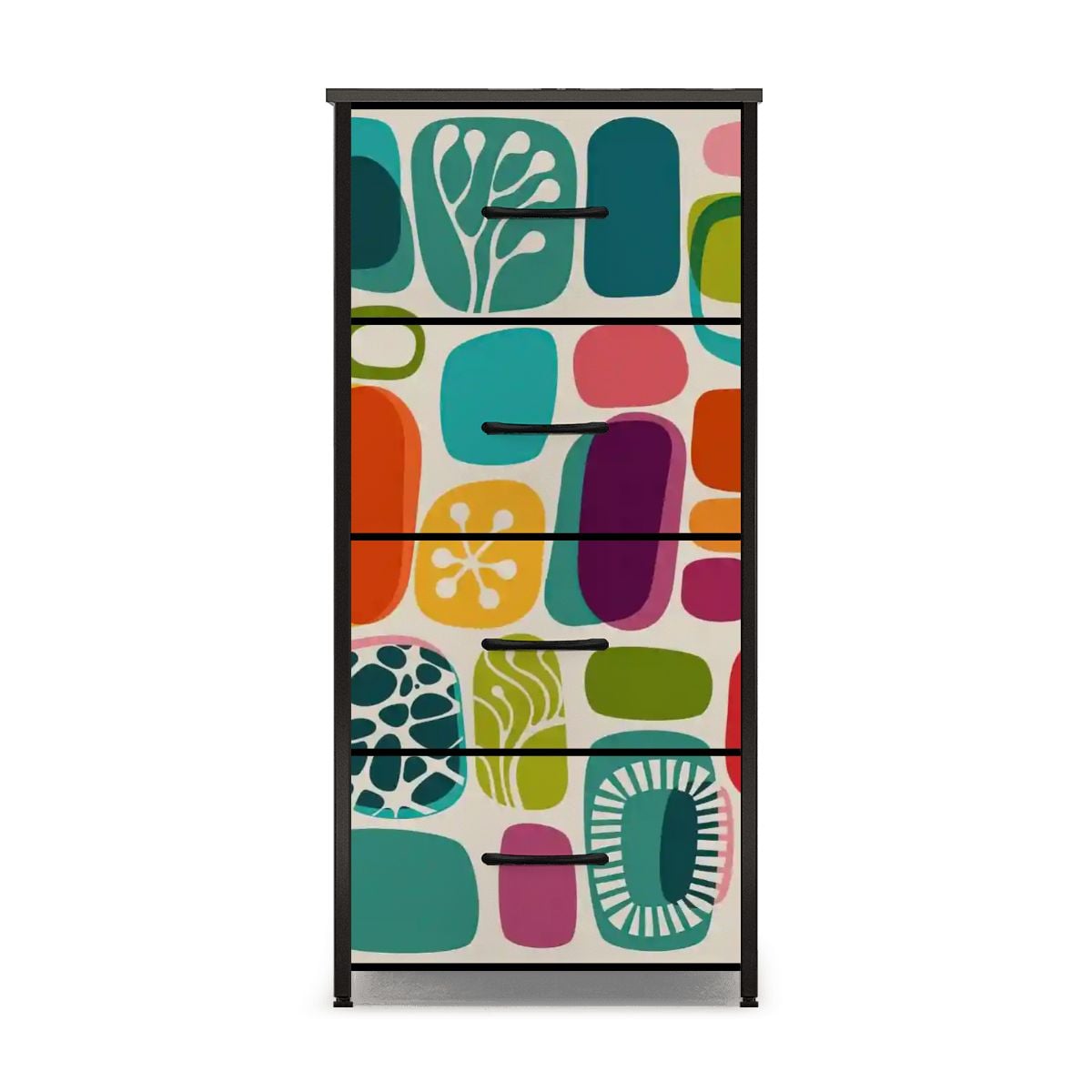 Kate McEnroe New York Retro Amoeba Mid Century Modern Abstract 4 Drawer DresserDressersj01EUvNgnh