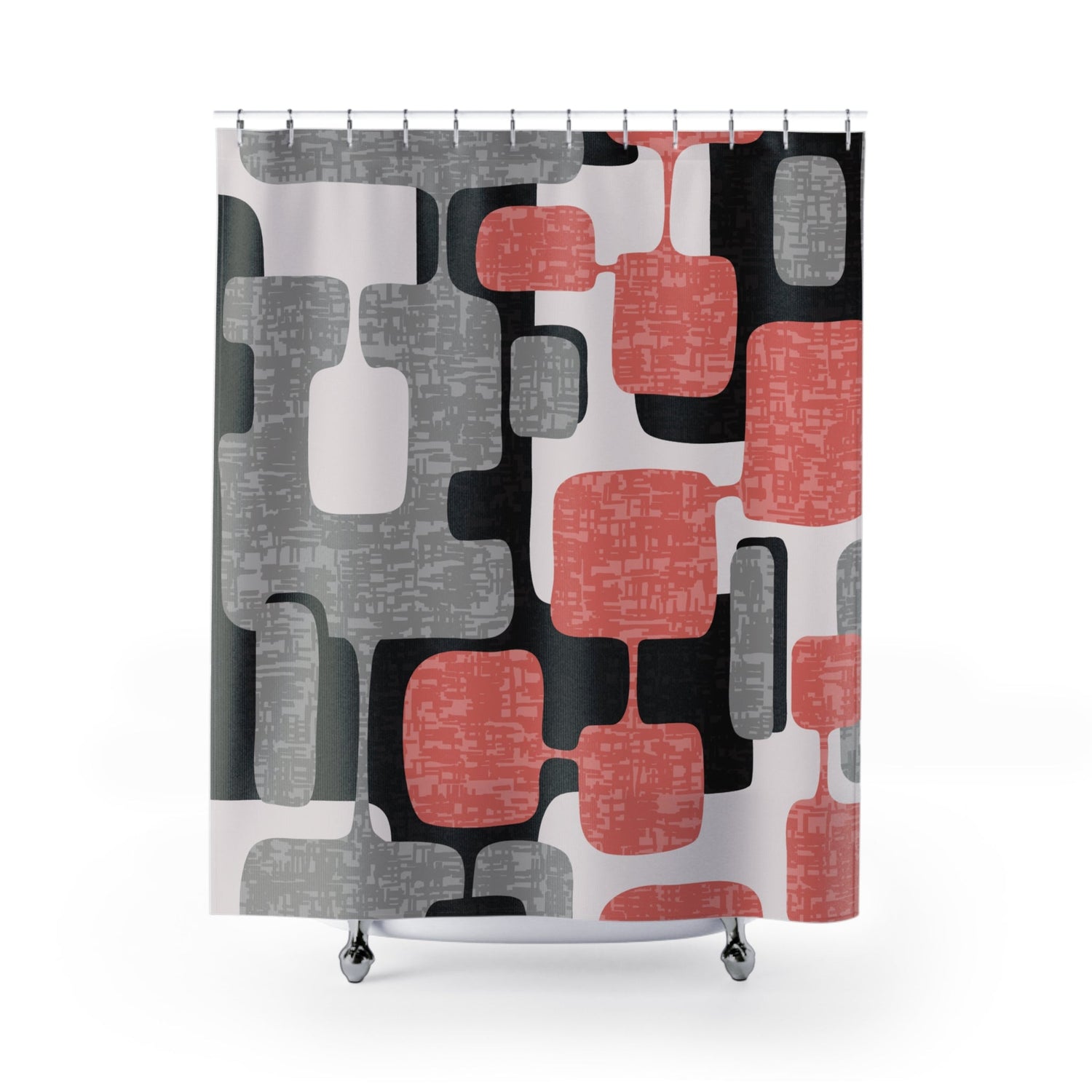 Kate McEnroe New York Retro Atomic Age Abstract Geometric Mid Century Modern Shower CurtainShower Curtains33251837169102608347