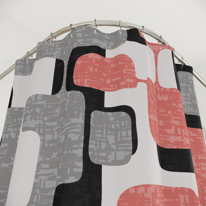 Kate McEnroe New York Retro Atomic Age Abstract Geometric Mid Century Modern Shower CurtainShower Curtains33251837169102608347