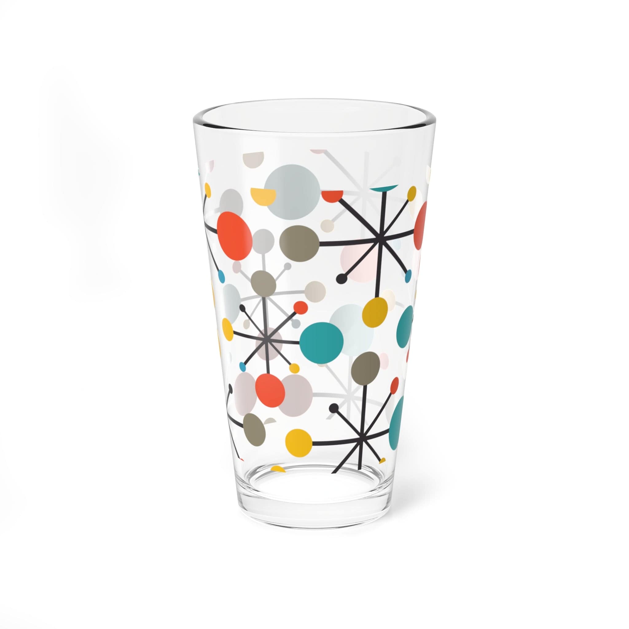 Kate McEnroe New York Retro Atomic Barware, Mid Century Modern Cocktail, Mixing, Shaker, Pint, Drinking Glass, 60s Style Drinkware, MCM Party GlasswareMixing Glasses24115169093049862755