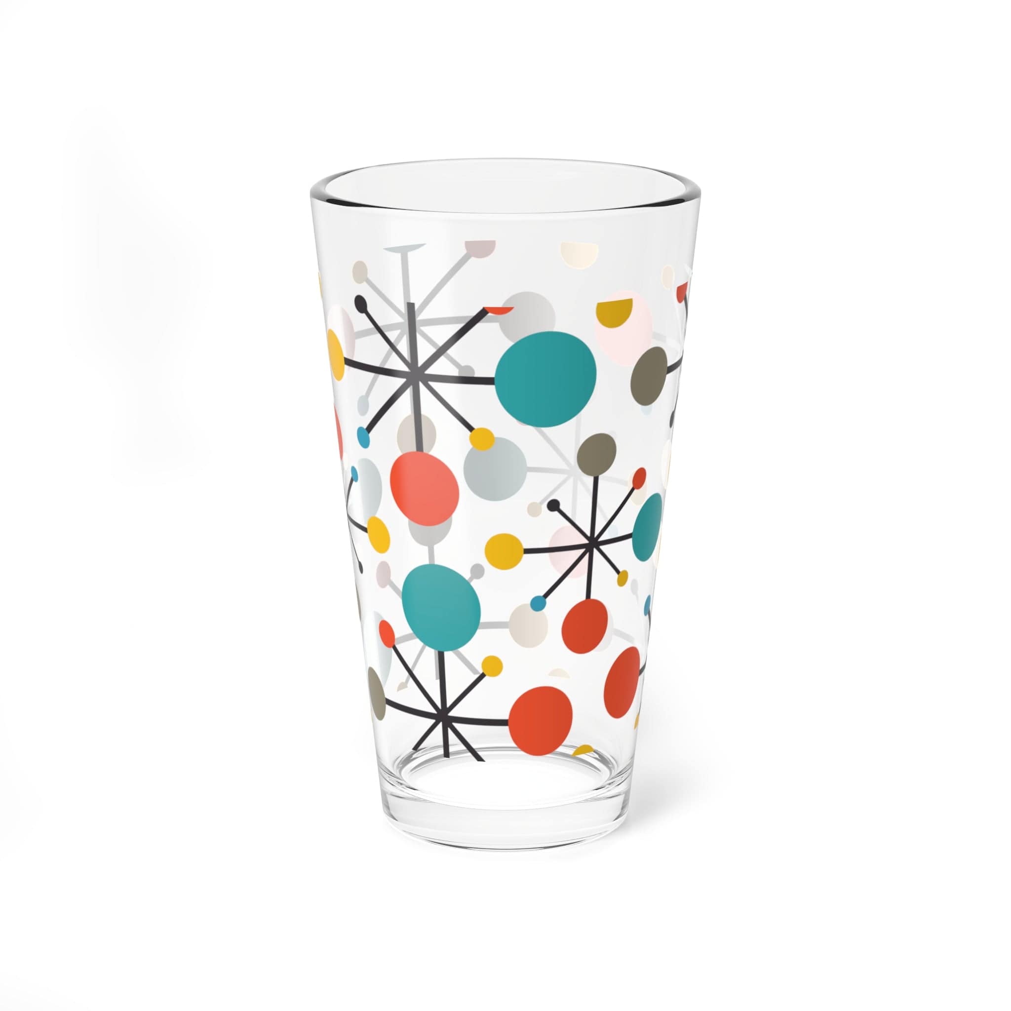 Kate McEnroe New York Retro Atomic Barware, Mid Century Modern Cocktail, Mixing, Shaker, Pint, Drinking Glass, 60s Style Drinkware, MCM Party GlasswareMixing Glasses24115169093049862755
