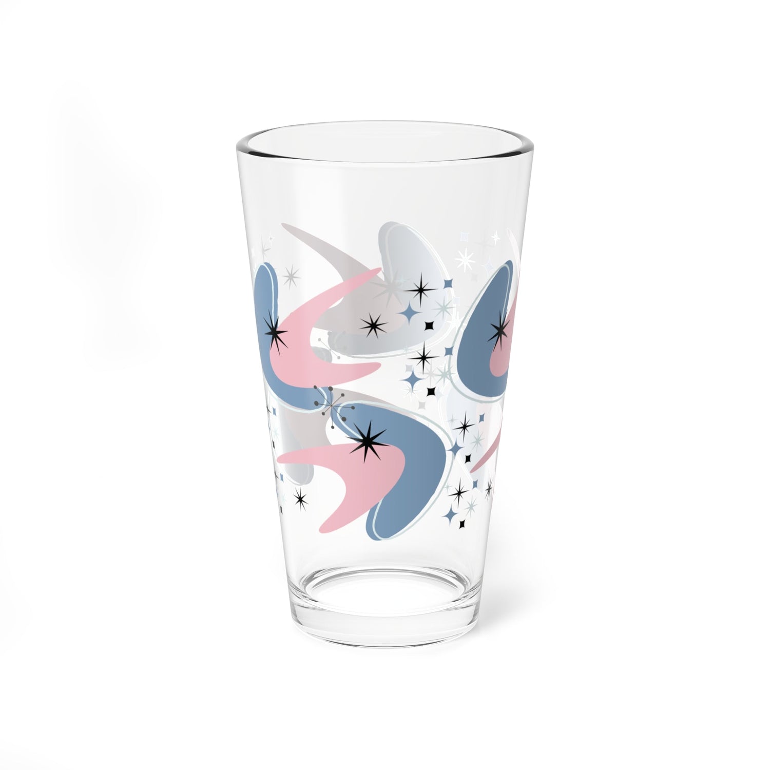 Kate McEnroe New York Retro Atomic Boomerang Starburst Pint Glass Mid Century Modern Beer Glass DrinkwarePint Glasses81795938123990797511