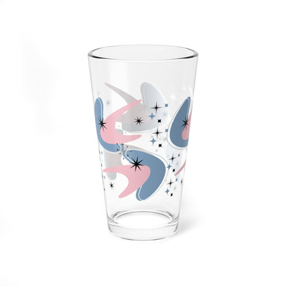 Kate McEnroe New York Retro Atomic Boomerang Starburst Pint Glass Mid Century Modern Beer Glass DrinkwarePint Glasses81795938123990797511