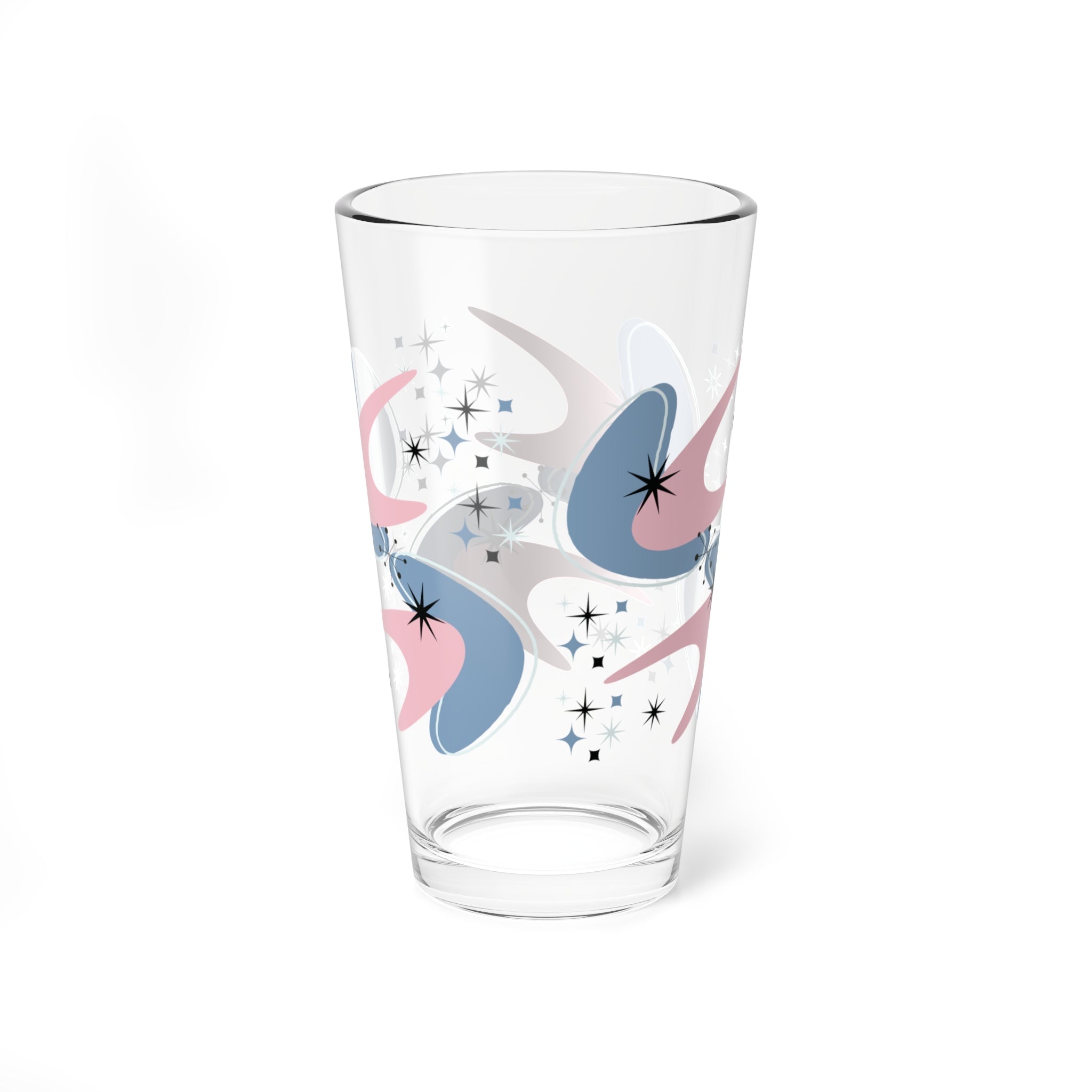 Kate McEnroe New York Retro Atomic Boomerang Starburst Pint Glass Mid Century Modern Beer Glass DrinkwarePint Glasses81795938123990797511