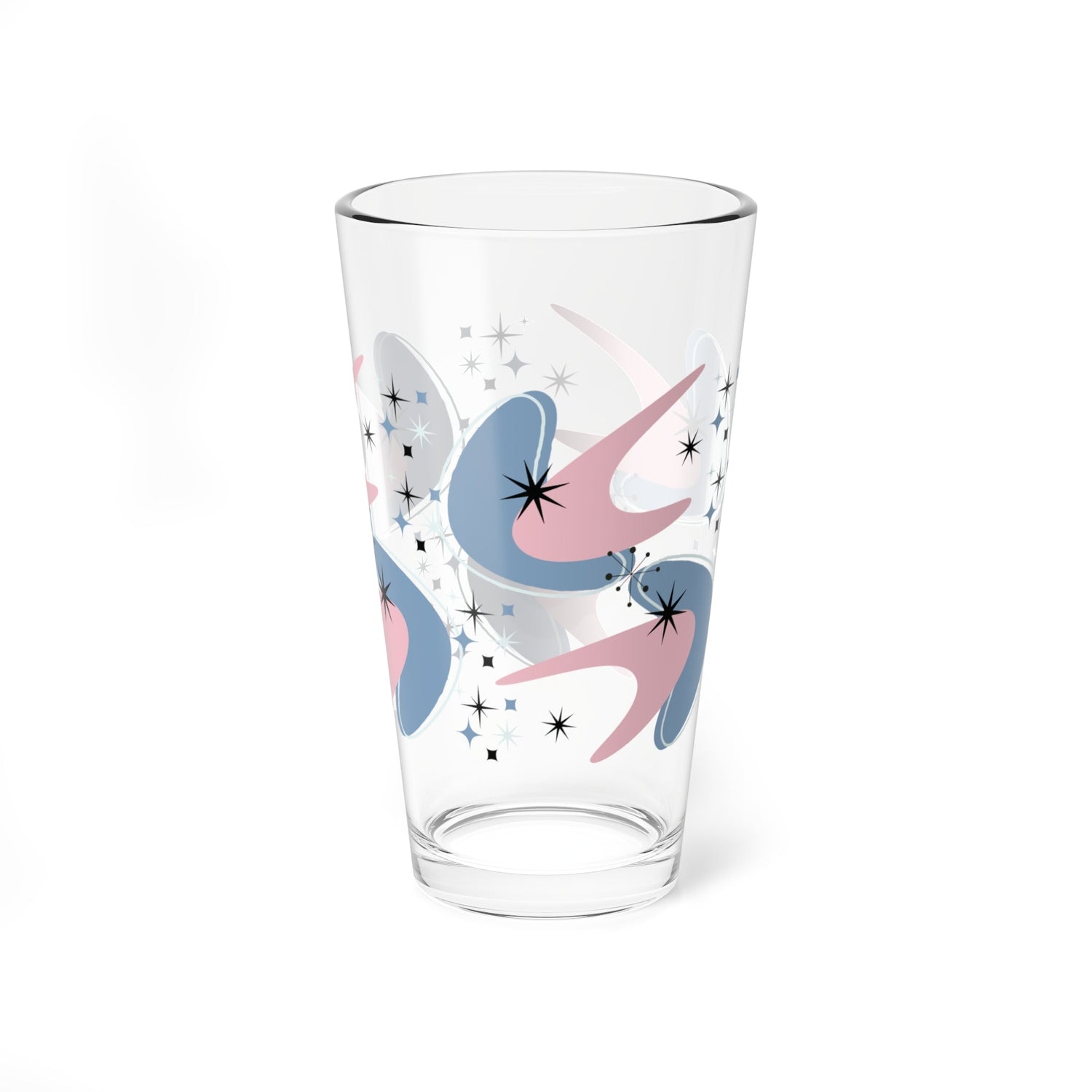 Kate McEnroe New York Retro Atomic Boomerang Starburst Pint Glass Mid Century Modern Beer Glass DrinkwarePint Glasses81795938123990797511