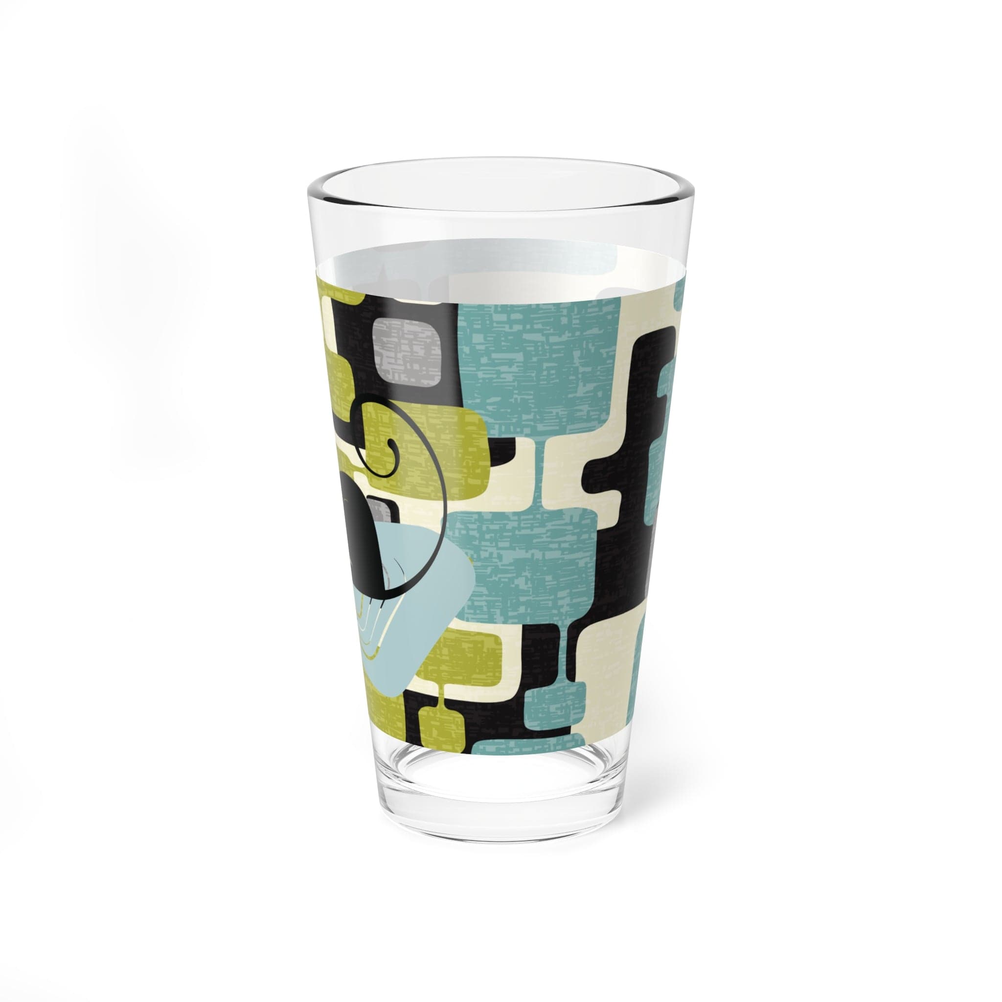 Kate McEnroe New York Retro Atomic Cat Cocktail Glass, Mid Century Modern Pint, Whimsical Drinking GlassMixing Glasses74729620422546502929