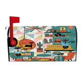 Kate McEnroe New York Retro Atomic Cat MCM Living Room Magnetic Mailbox CoverMailbox CoversW5OsTG1DGt
