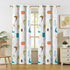 Kate McEnroe New York Retro Atomic Curtains, Mid Century Modern Boomerang Window DrapesWindow CurtainsD3370191