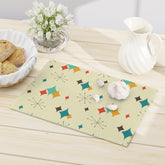 Kate McEnroe New York Retro Atomic Diamond Starburst Mid Century Glass Cutting BoardCutting BoardsGCB-ADS-001-8X11
