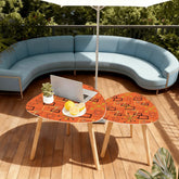 Kate McEnroe New York Retro Atomic Starburst Geometric Mid Century Modern Nesting TablesNesting TablesthY57F0ZfS