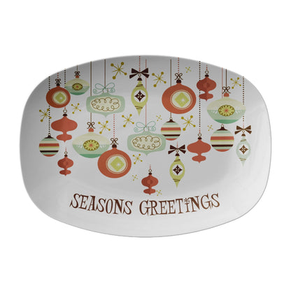 Kate McEnroe New York Retro Atomic Starburst Mid Century Christmas Ornament PlatterServing PlattersPLAT - MCM - ORN - SAG