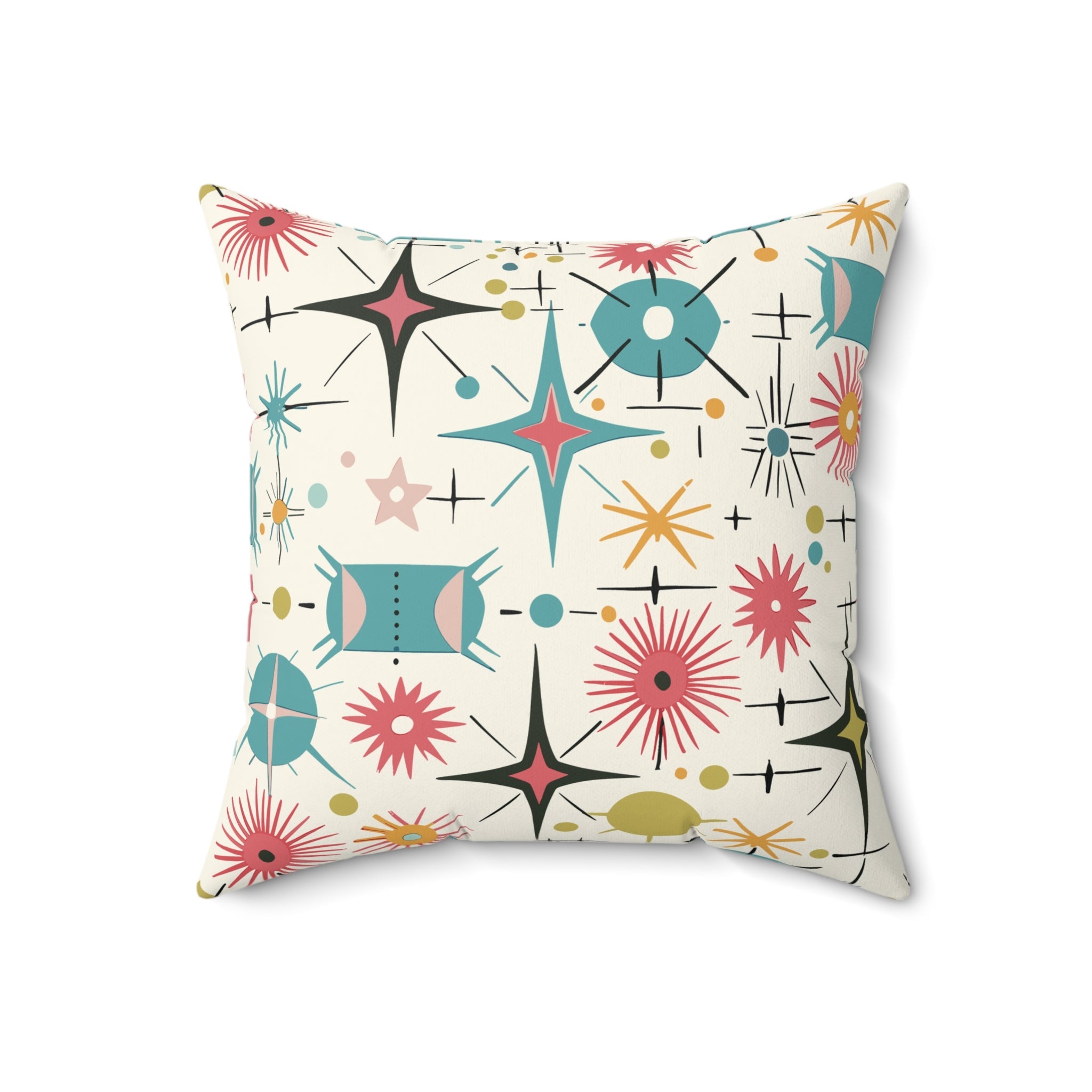 Kate McEnroe New York Retro Atomic Starburst Mid Century Modern Throw PillowThrow Pillows56676317404135496526