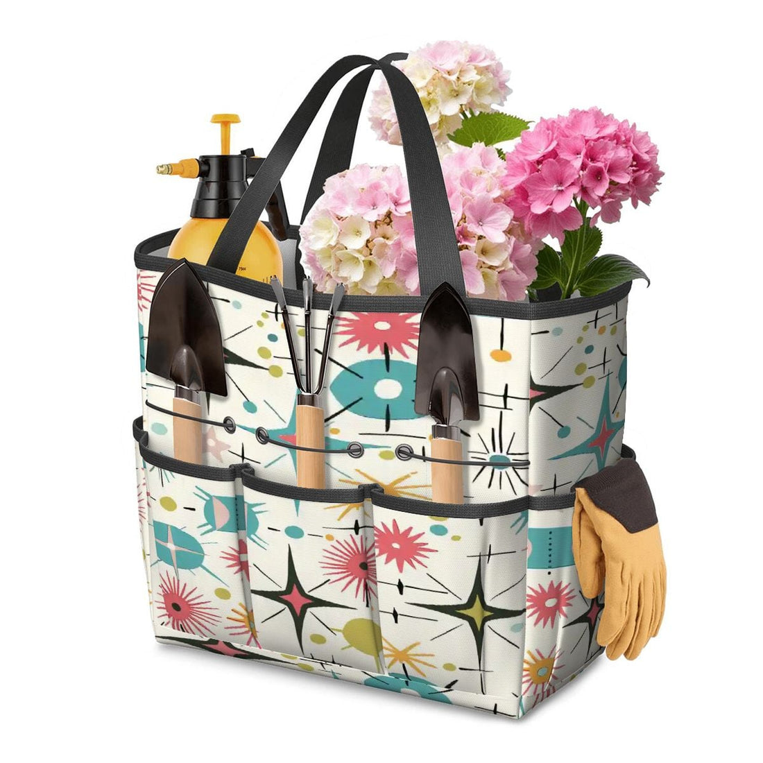 Kate McEnroe New York Retro Atomic Starburst Sputnik Mid Century Modern Garden Tool BagGarden Tool BagGFaV8pOh96