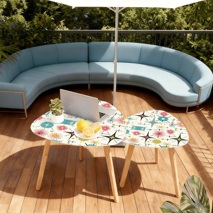 Kate McEnroe New York Retro Atomic Starburst Sputnik Mid Century Modern Nesting TablesNesting TablesjzNx18NWa6