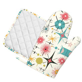 Kate McEnroe New York Retro Atomic Starburst Sputnik Mid Century Modern Oven Mitts and Pot Holders Sets (Left)Oven Mitts & Pot Holder SetQQAk63fW5o