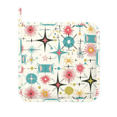 Kate McEnroe New York Retro Atomic Starburst Sputnik Mid Century Modern Oven Mitts and Pot Holders SetsOven Mitts & Pot Holder SetWNjQoeJRXW