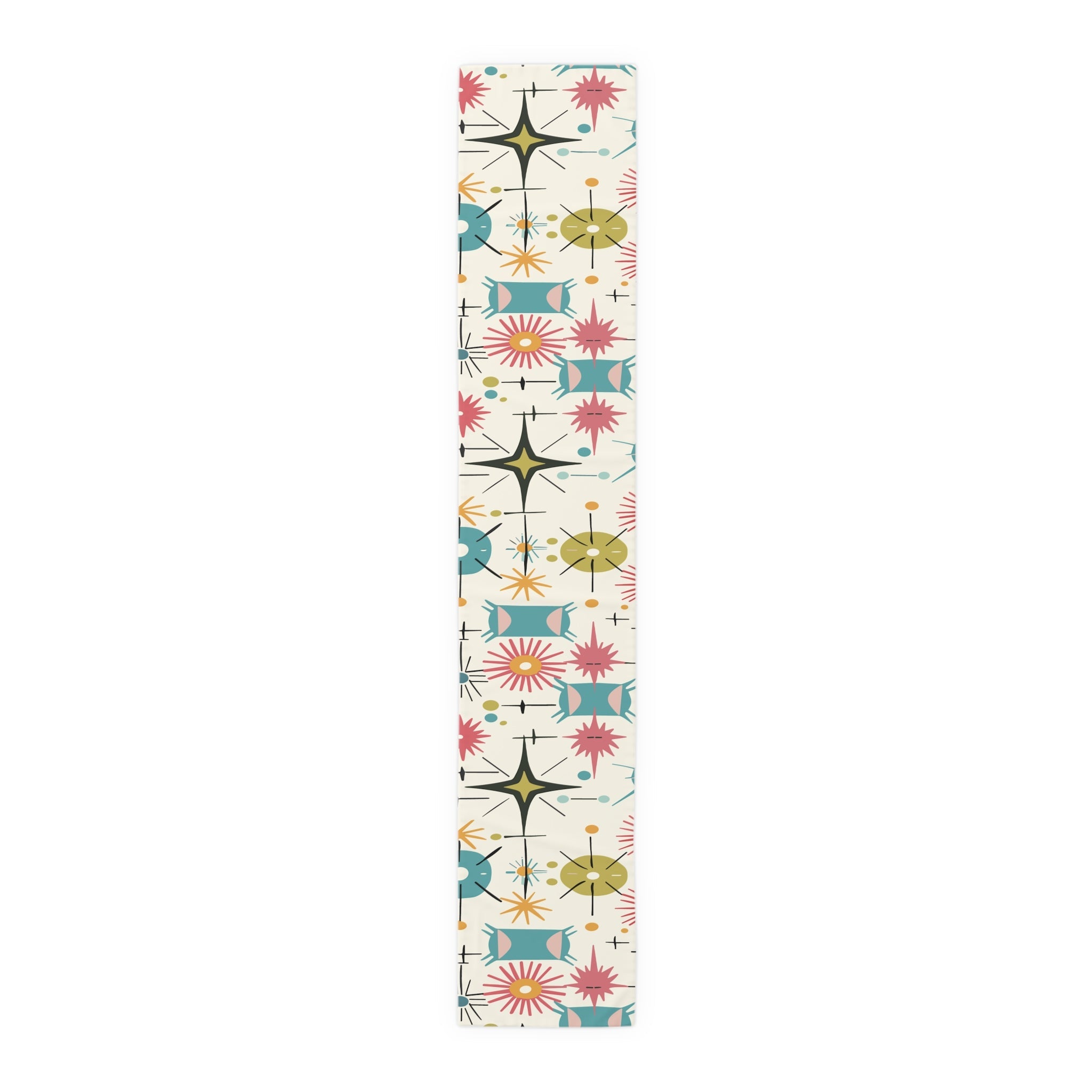 Kate McEnroe New York Retro Atomic Starburst Table Runner Mid Century Modern Dining Table LinensTable Runners39478693400367667217