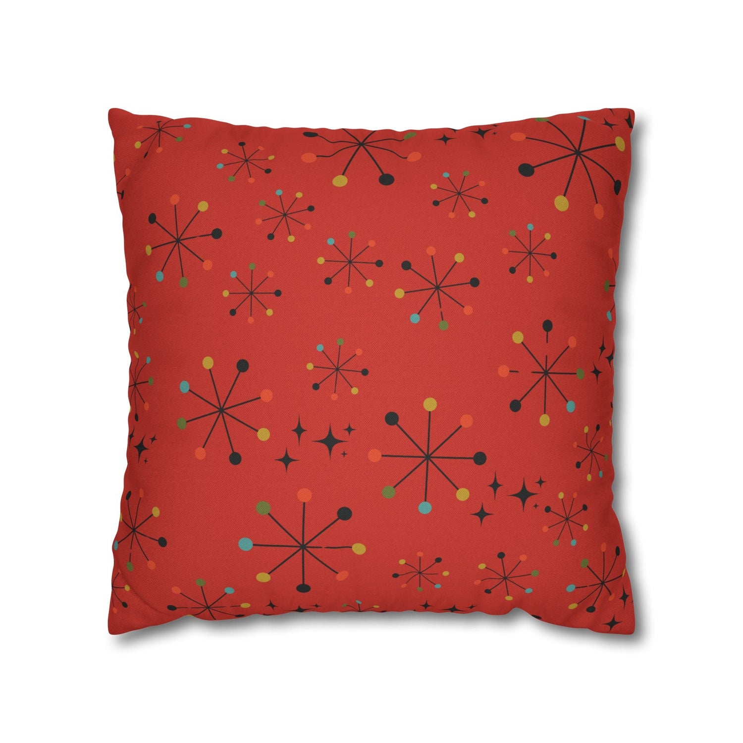 Kate McEnroe New York Retro Atomic Starburst Throw Pillow Cover, Mid Century Modern Geometric Accent Cushion Case, 1950s Atomic Age Home DecorThrow Pillow Covers11438687529807842910