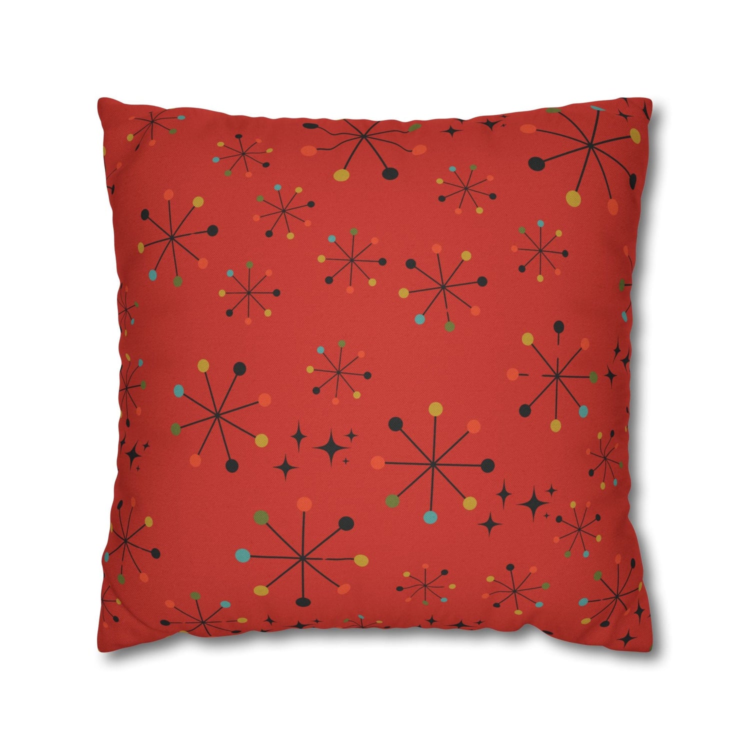 Kate McEnroe New York Retro Atomic Starburst Throw Pillow Cover, Mid Century Modern Geometric Accent Cushion Case, 1950s Atomic Age Home DecorThrow Pillow Covers17787110533891190375