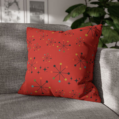 Kate McEnroe New York Retro Atomic Starburst Throw Pillow Cover, Mid Century Modern Geometric Accent Cushion Case, 1950s Atomic Age Home DecorThrow Pillow Covers26796621908356518397