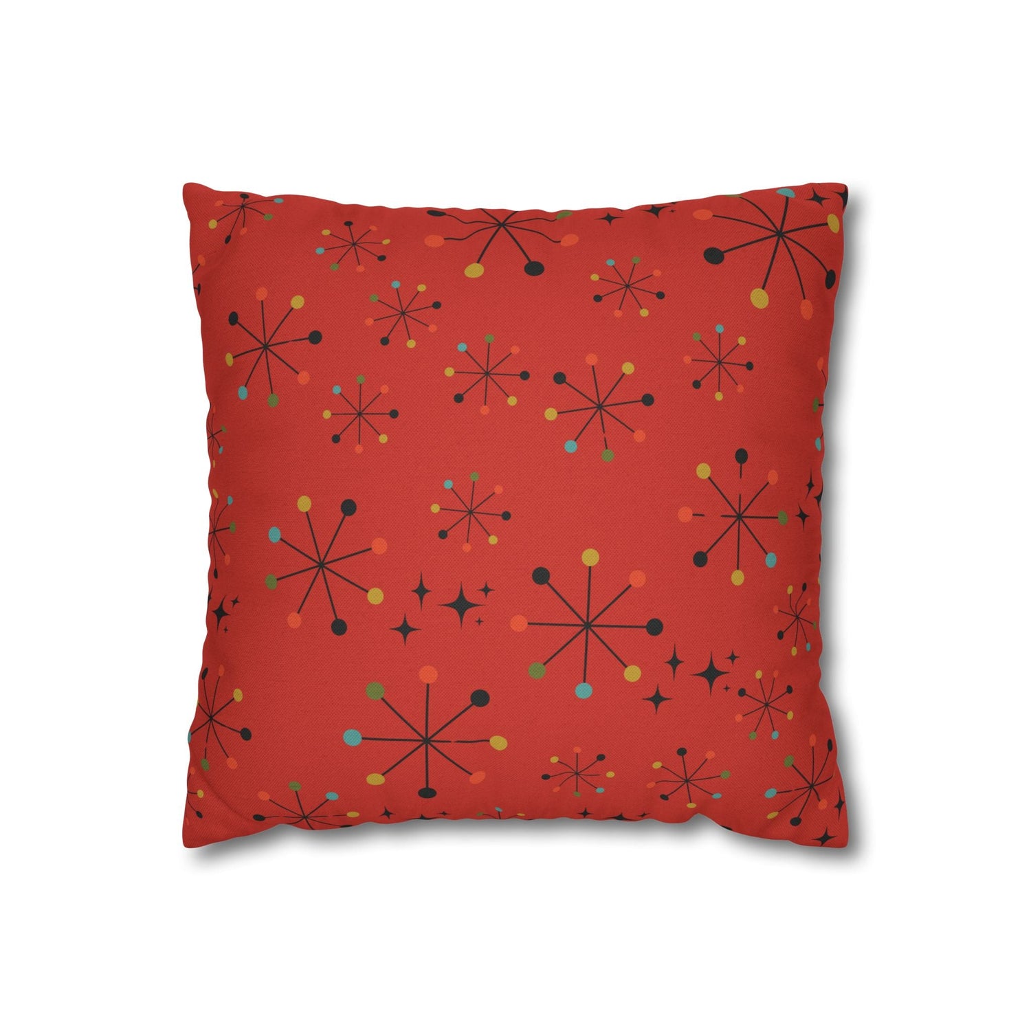 Kate McEnroe New York Retro Atomic Starburst Throw Pillow Cover, Mid Century Modern Geometric Accent Cushion Case, 1950s Atomic Age Home DecorThrow Pillow Covers26796621908356518397