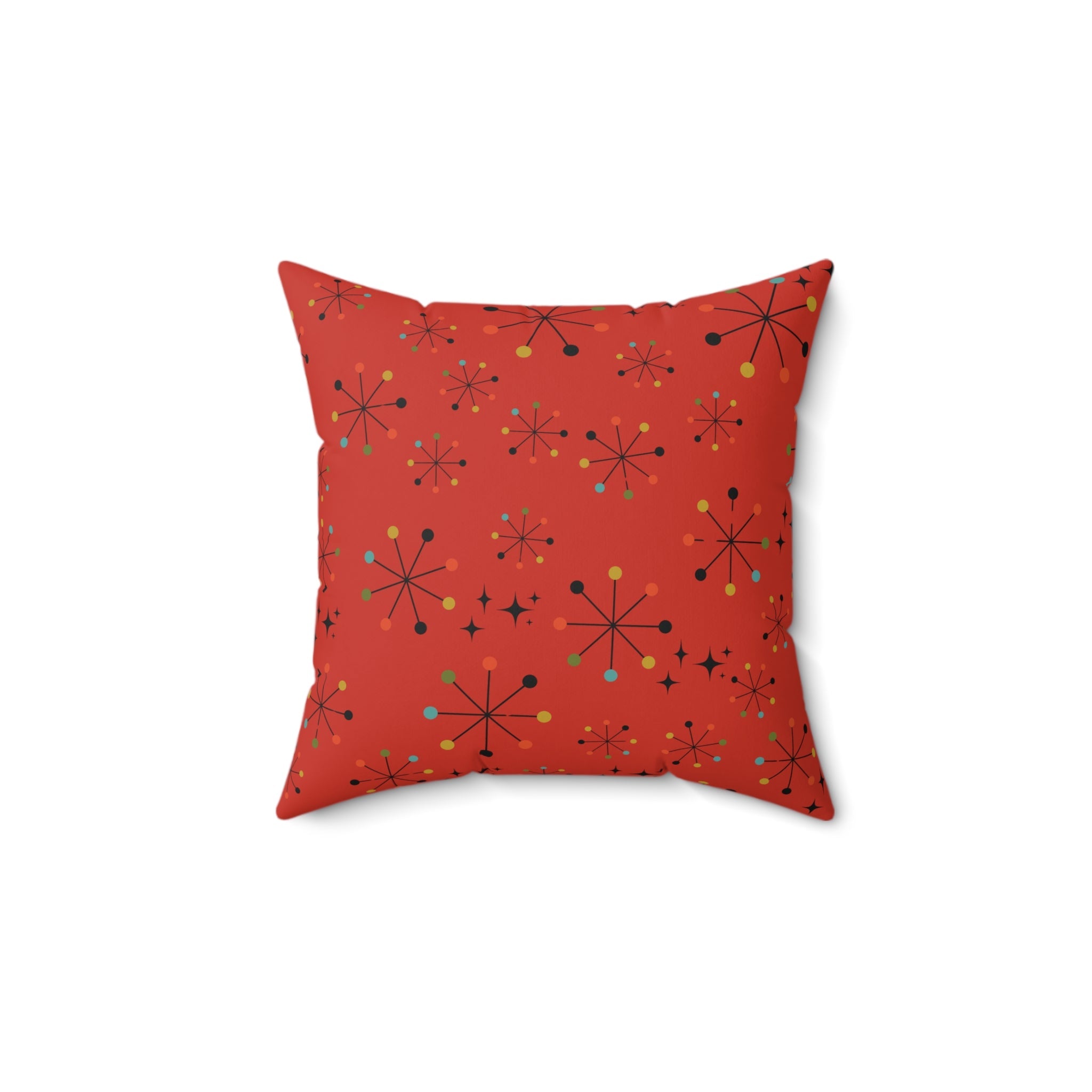 Kate McEnroe New York Retro Atomic Starburst Throw Pillow With Insert, Mid Century Modern Geometric Accent Cushion, 1950s Atomic Age Home DecorThrow Pillows15946302857931320039