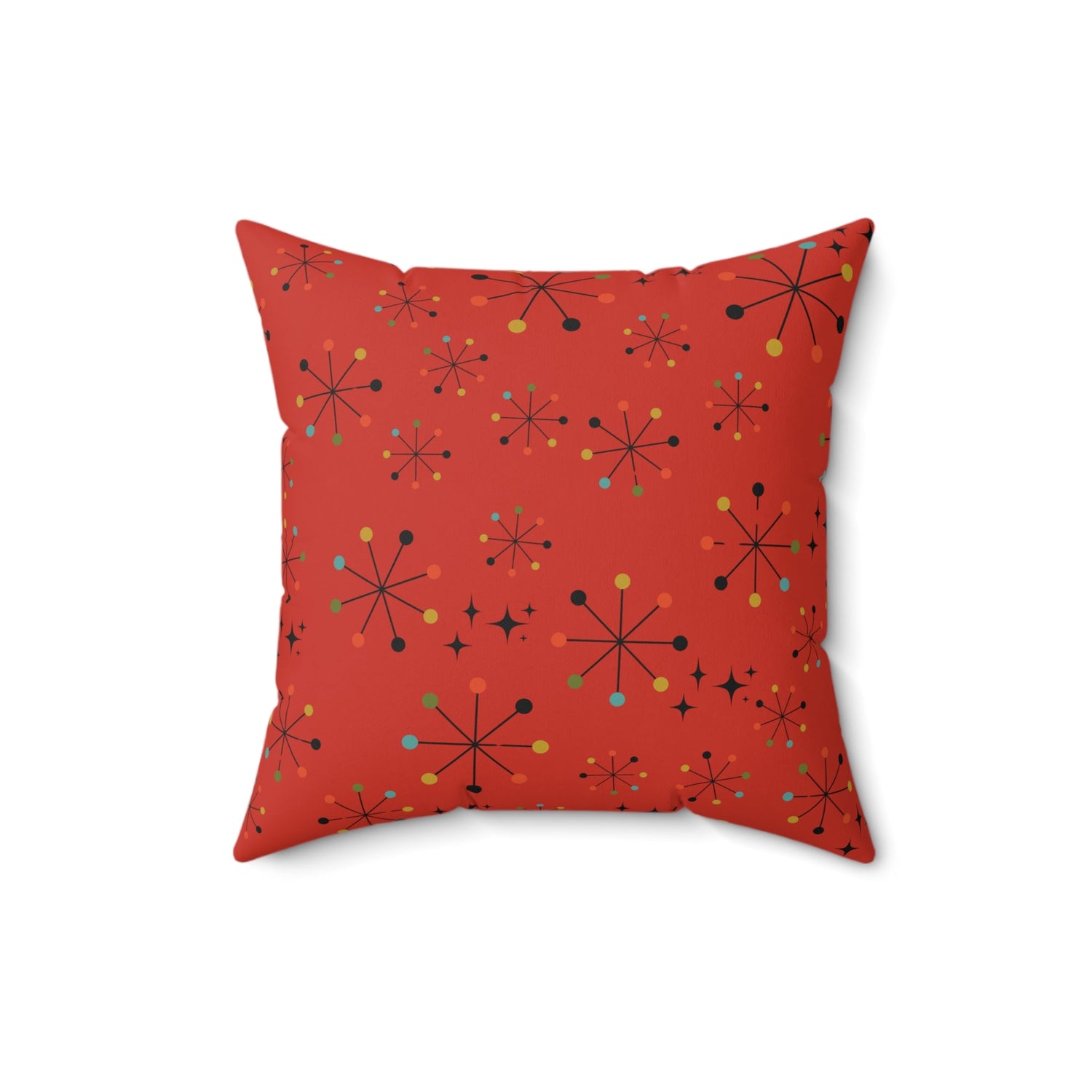 Kate McEnroe New York Retro Atomic Starburst Throw Pillow With Insert, Mid Century Modern Geometric Accent Cushion, 1950s Atomic Age Home DecorThrow Pillows24989437735765572761