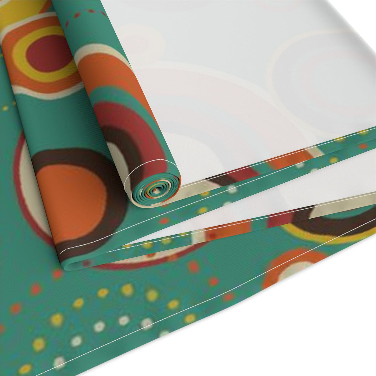 Kate McEnroe New York Retro Bold Geometric Circles Cotton Twill Table RunnerTable RunnersTableRunner - CottonTwill - 16x72 - 20220809195334821