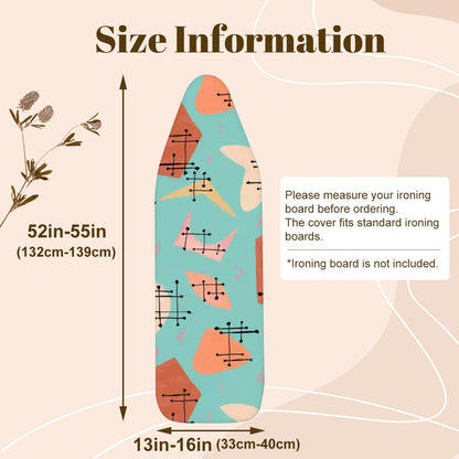Kate McEnroe New York Retro Boomerang Ironing Board Cover, Mid Century Modern Starburst Laundry AccentIroning Board CoversJEQEJ4CHS8
