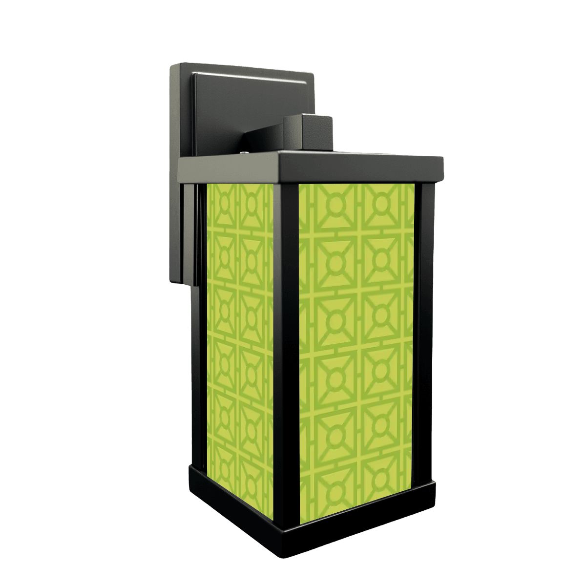 Kate McEnroe New York Retro Breeze Block Wall Sconce, Mid Century Modern 50s Porch Lantern, MCM Outdoor Grid Accent LightOutdoor Wall Lightsiqt8RKJuxV