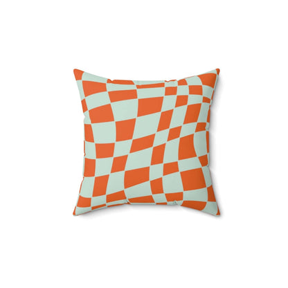 Kate McEnroe New York Retro Checkered Throw Pillow Home Decor 14" × 14" 70542955400112859832