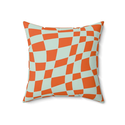 Kate McEnroe New York Retro Checkered Throw Pillow Home Decor 18" × 18" 57814107715246468559