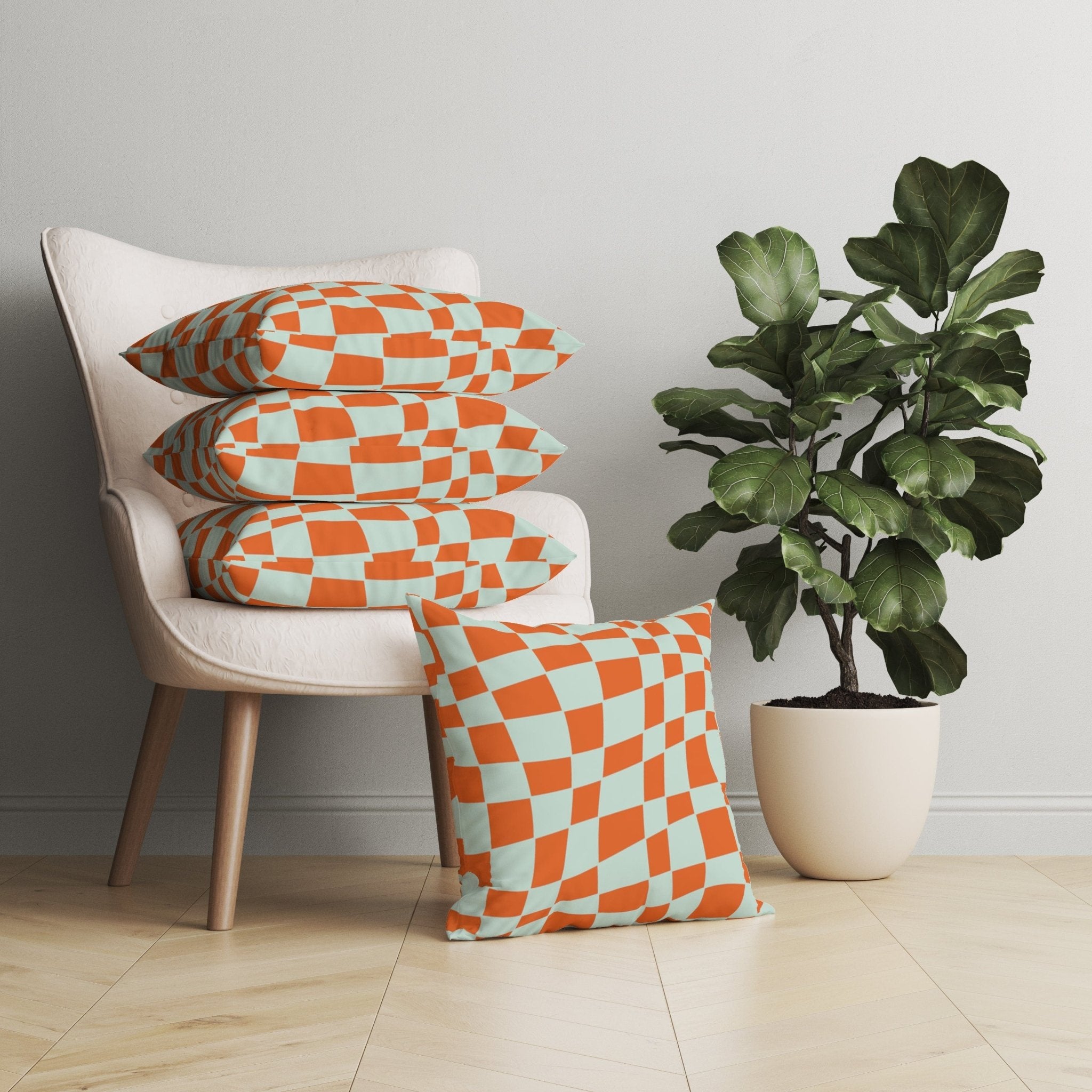 Kate McEnroe New York Retro Checkered Throw PillowThrow Pillows72889172012754490006