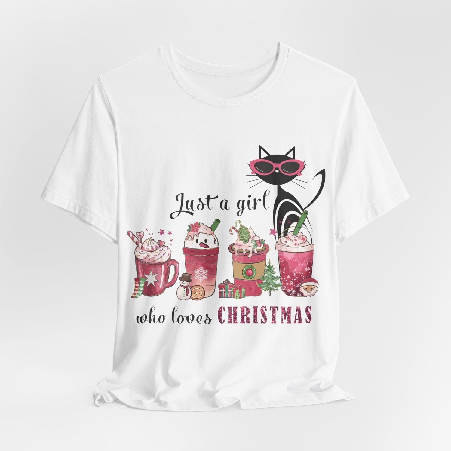 Kate McEnroe New York Retro Christmas Atomic Cat T - Shirt, Holiday Graphic Tee, Sassy Cat Lover Gift, Festive Seasonal Shirt, Vintage Style Holiday TopT - Shirts18500640181444149832