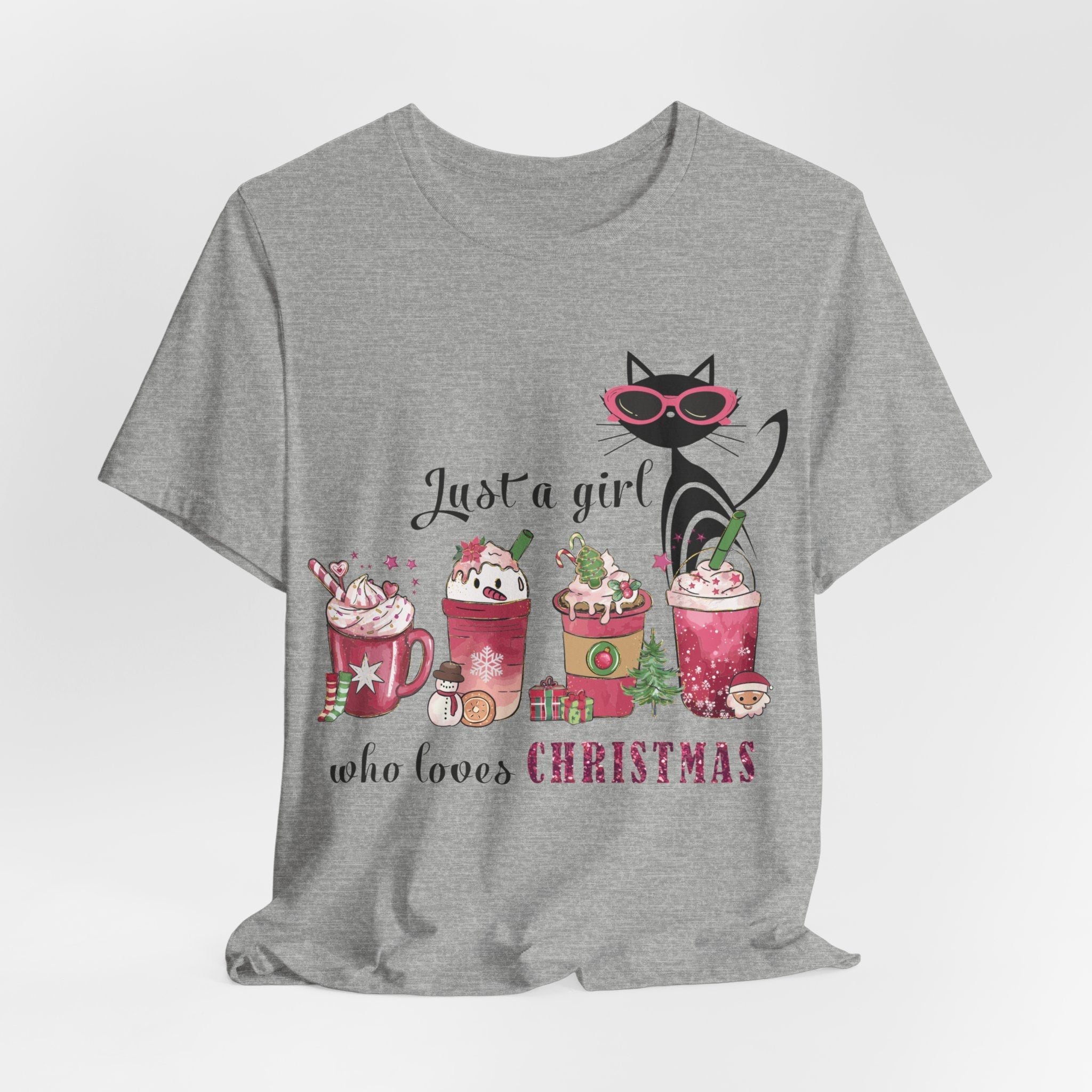 Kate McEnroe New York Retro Christmas Atomic Cat T - Shirt, Holiday Graphic Tee, Sassy Cat Lover Gift, Festive Seasonal Shirt, Vintage Style Holiday TopT - Shirts36310146030646759830