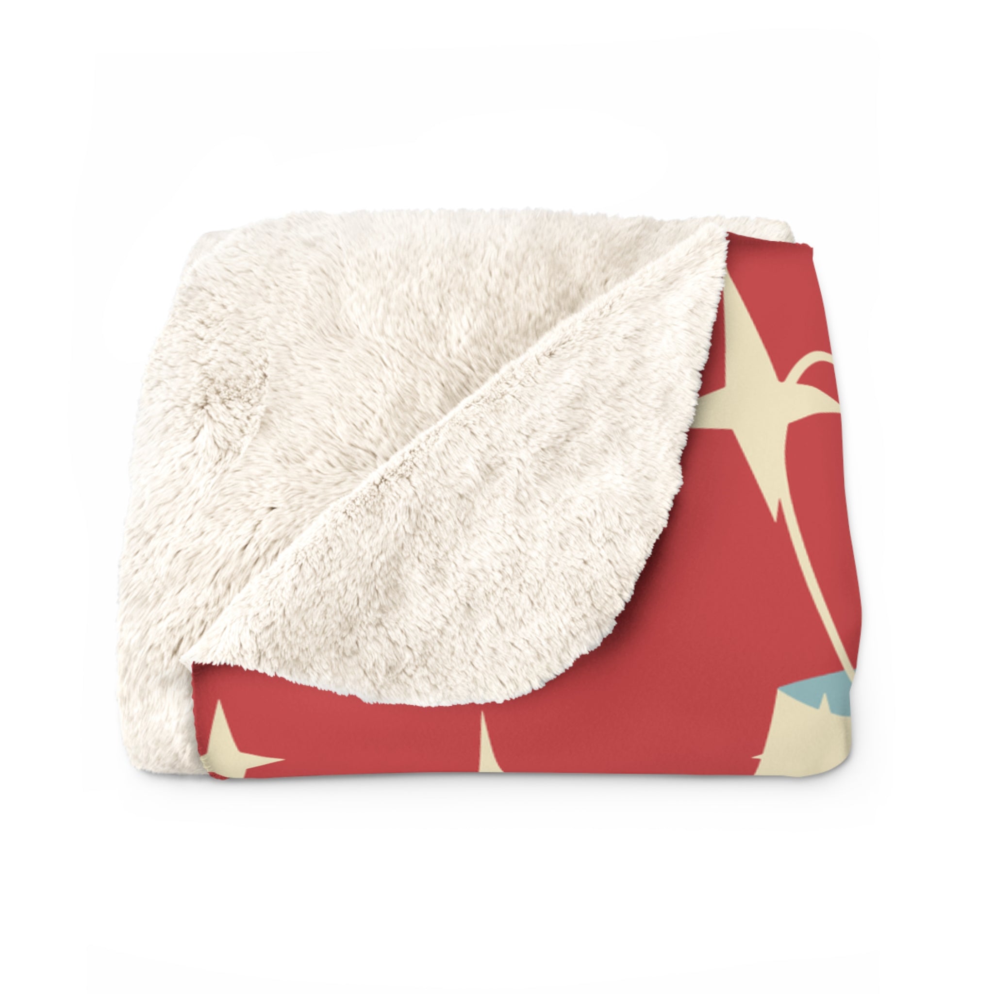 Kate McEnroe New York Retro Christmas Blanket Mid Century Modern Atomic Starburst ThrowBlankets11290389129085427950