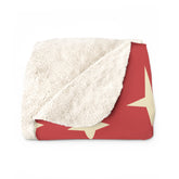 Kate McEnroe New York Retro Christmas Blanket Mid Century Modern Atomic Starburst ThrowBlankets11290389129085427950
