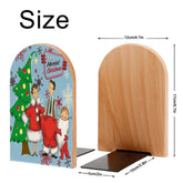 Kate McEnroe New York Retro Christmas Bookends Santa Family Holiday Mid Century 1950sBookends4vlzqqIpU1