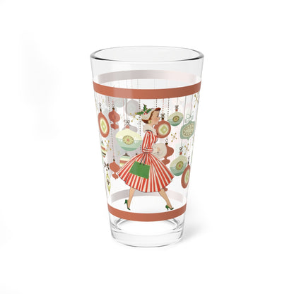 Kate McEnroe New York Retro Christmas Pint Glass Mid Century Kitsch 1950s Holiday BarwarePint Glasses12352461050968606006