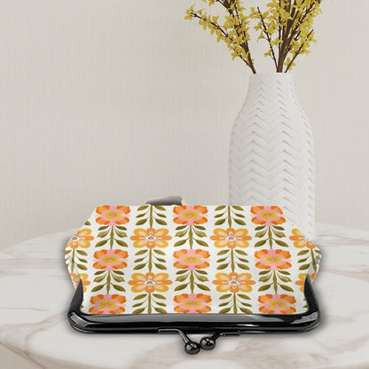 Kate McEnroe New York Retro Coin Purse Floral Mid Century Modern Kiss Lock Clasp WalletCoin Purses548O8yEwpE