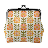 Kate McEnroe New York Retro Coin Purse Floral Mid Century Modern Kiss Lock Clasp WalletCoin Purses548O8yEwpE