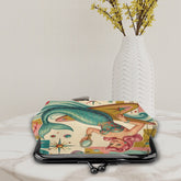 Kate McEnroe New York Retro Coin Purse Kitschy 1950s Mermaid Atomic Starburst Kisslock WalletCoin PursesDumEVny7BM